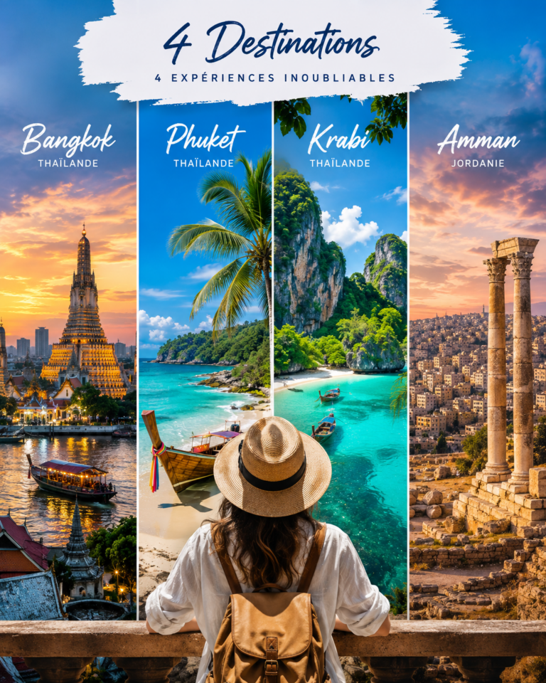 Voyage organisé vers Bangkok + Phuket + Krabi & Amman